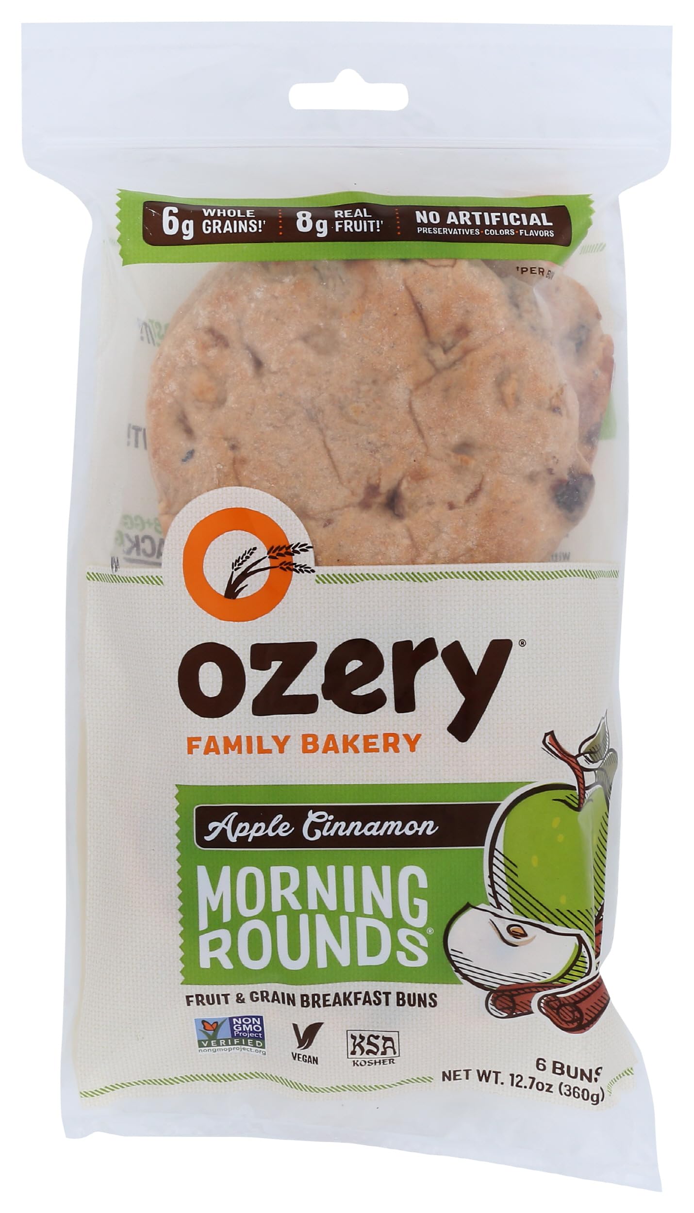 Ozery Bakery Morning Rounds Apple Cinnamon, 12.7 oz (Frozen)