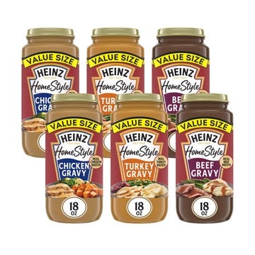 Heinz Savory Meats Gravy Collection (Chicken + Turkey + Meat) (Variety Pack)