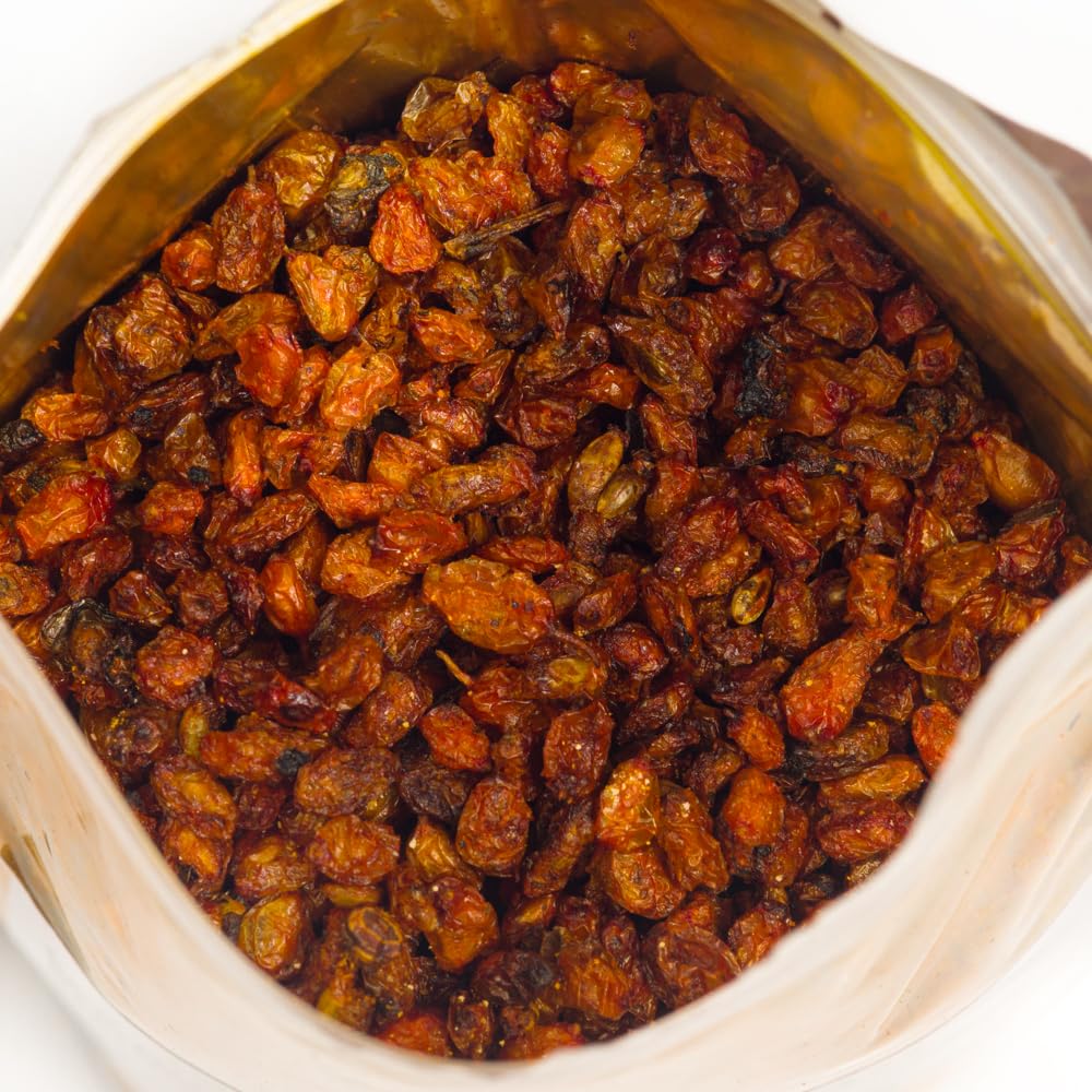 Siberian Sea Buckthorn Dried Berries 7.06 oz (200 g) Unsweetened 100% Raw Natural Wild Harvested Hippophae Fruit, No Additives,