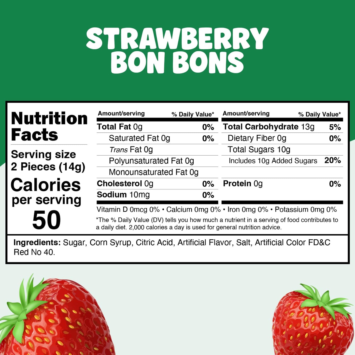 Strawberry Filled Hard Candy Bon Bons 2 lbs Bulk Pack - Individually Wrapped Fruit-Filled Candy  Classic Strawberry Hard Candy for Holiday   Parties  and Snacks