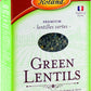 Roland Foods enhanced French Green Lentils  Whole Dry Legumes  17.5 Ounce  Pack of 12