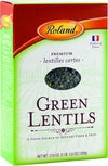 Roland Foods enhanced French Green Lentils  Whole Dry Legumes  17.5 Ounce  Pack of 12