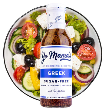 Yo Mama's Foods Keto Greek Dressing and Dip - Pack of (1) - Low Carb, No Sugar, Low Sodium, and Gluten-Free