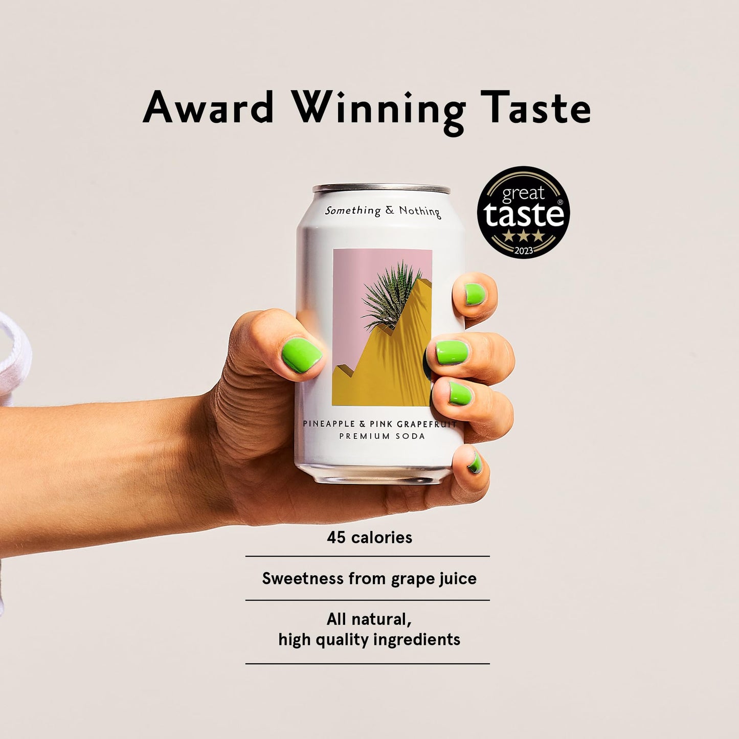 Something & Nothing Sparkling Water, Pineapple & Pink G fruit, Vegan, Low Calorie, 12 Fl Oz Cans (Pack of 12)