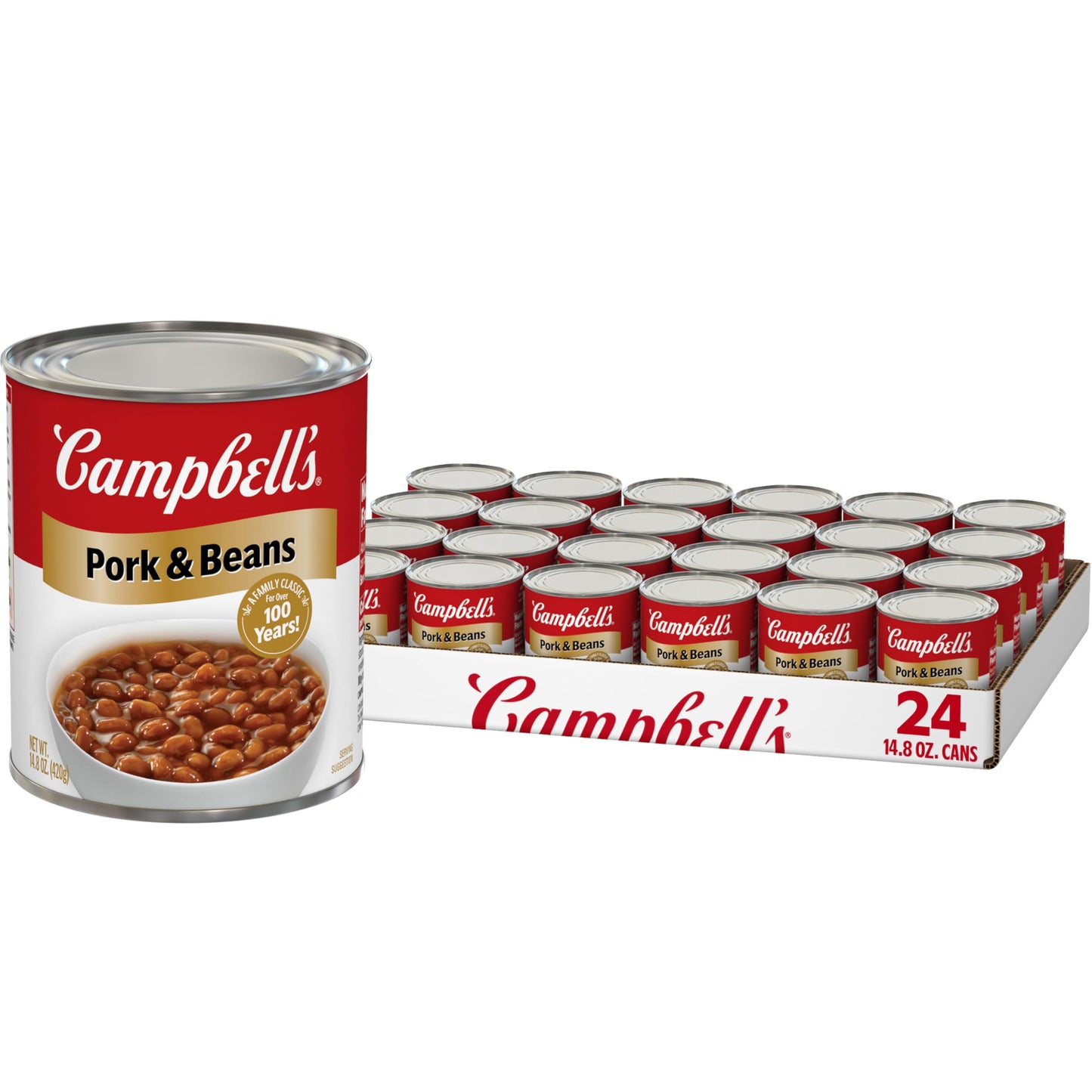 Campbell s Pork and Beans, 14.8 Oz Can (Case of 24)
