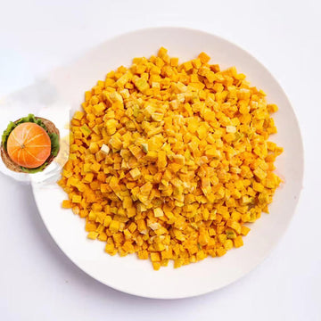 Freeze-dried Pumpkin Cubes 3.5oz. Dehydrated Pumpkin Cubes for Cooking milk Tea and Baking Vegetable Soup Recipes Pumpkin Snack 