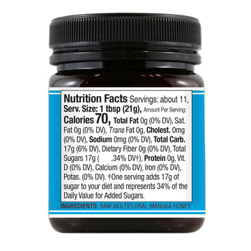 Wedderspoon Raw Premium Manuka Honey, Kfactor 12, 8.0 Oz (Pack Of 2), Unpasteurized, Genuine New Zealand Honey, Non-Gmo Superfoo