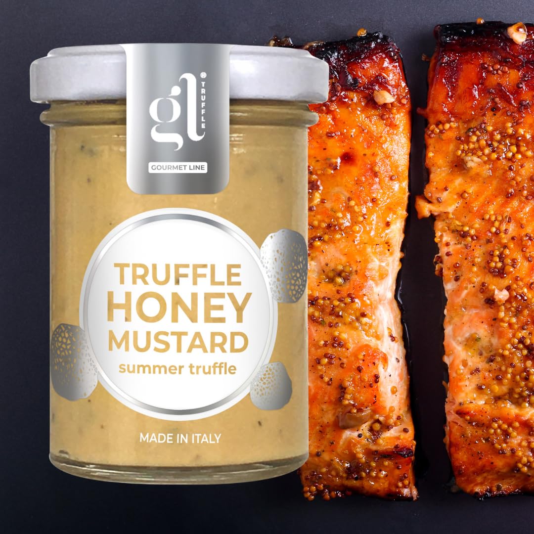 Truffle Honey Mustard, 100 Gr (3.52 Oz), Sweet And Savory Condiment, Spreadable, A Fusion Of Sweetness And Zest, Non Gmo, Produc