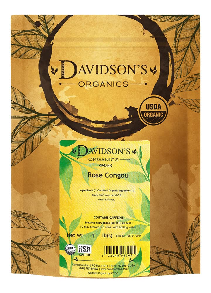 Davidson'S Organics, Rose Congou, Loose Leaf Tea, 16-Ounce Bag