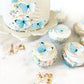 Sugar Robot Edible Butterflies For Cake Decorating - Small Pastel Blue Butterfly Cake Toppers And Cupcake Toppers - Decoration M