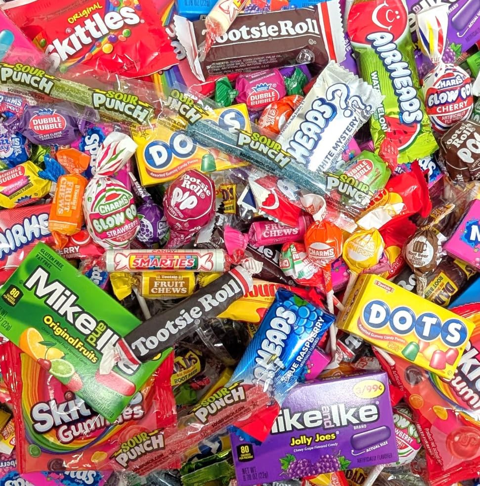 Ultimate Name Brand Candy Variety Pack - 2 lb Bulk Candy Individually Wrapped - No filler Candies - Perfect for Party Candies St