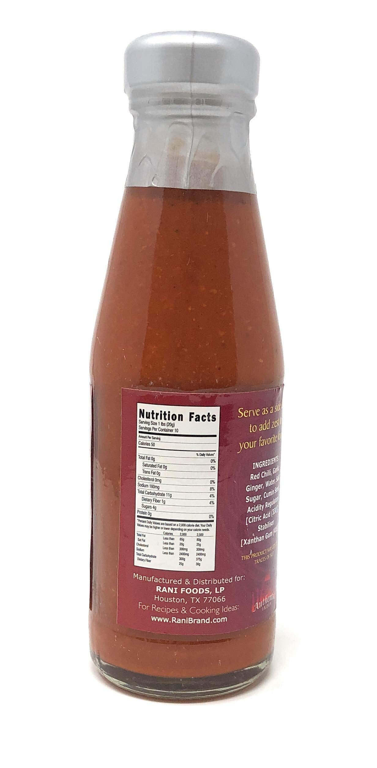 Rani Masala (Indian Spice) Chilli Sauce 7Oz (200G) Glass Jar, Vegan, Perfect For Dipping, Savory Dishes & French Fries! ~ Gluten