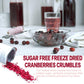Freeze Dried Cranberries Pieces, Frozen Cranberries, No Added Sugar, 100% Natural, Freeze Dried Fruit For Cooking, Cereal, Yogur