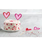 24Pcs Love Heart Cupcake Toppers For Valentine'S Day Decorations, Love Heart Valentine'S Day Cupcake Toppers For Wedding Bridal
