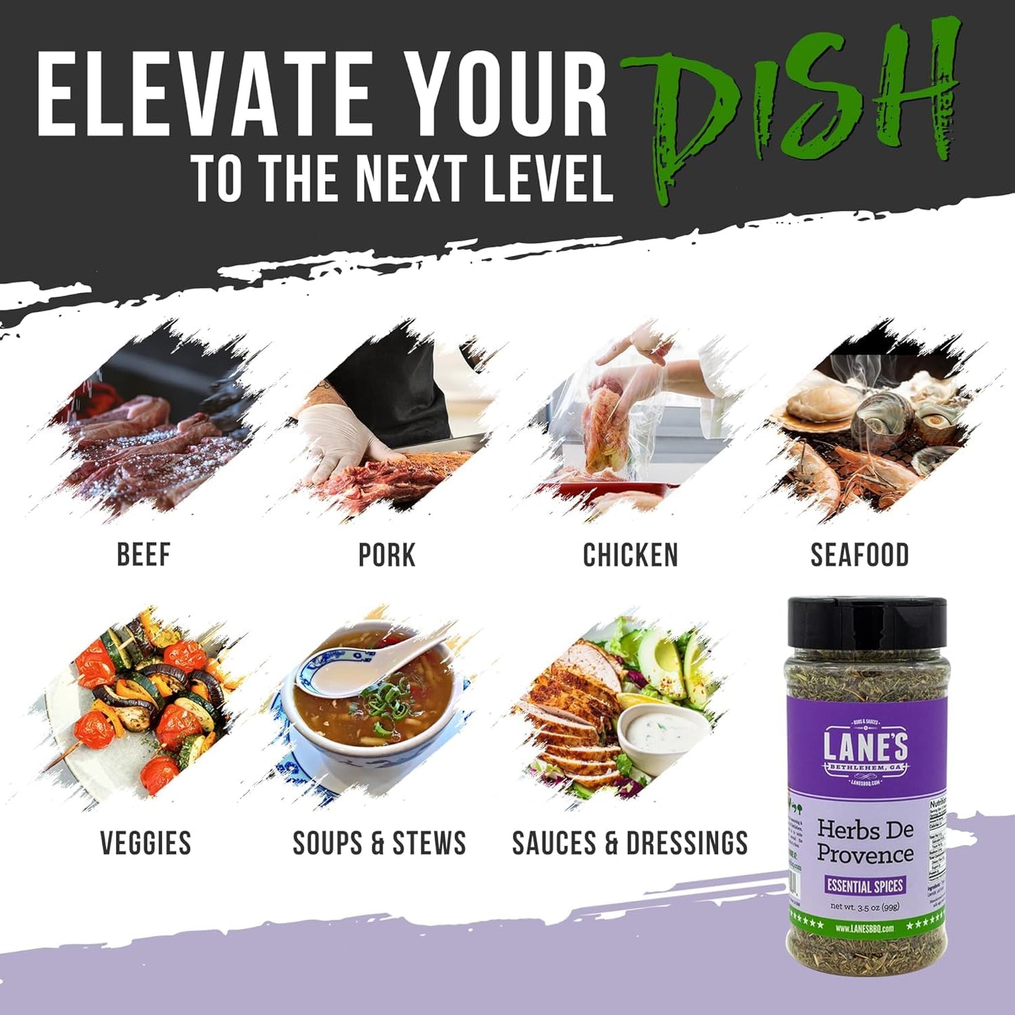 Lane'S Herbs De Provence Seasoning Spice, All-Natural Mediterranean Herb De Provence Seasoning For Meat, Veggies, Soups & Sauces