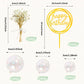 30 Pcs Mini Balls Cake Topper Diy Cake Insert Topper Acrylic Cake Topper Foam Cake Balls Artificial Dried Flowers For Wedding An