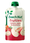Beech-Nut Baby Food Pouches, Banana Apple Strawberry Fruit Puree Baby & Toddler Food, 3.5 oz (12 Pack)
