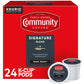 Community Coffee Signature Blend Dark Roast Coffee Pods, Compatible with Keurig 2.0, 24 Count, Paper, Model 5000374328