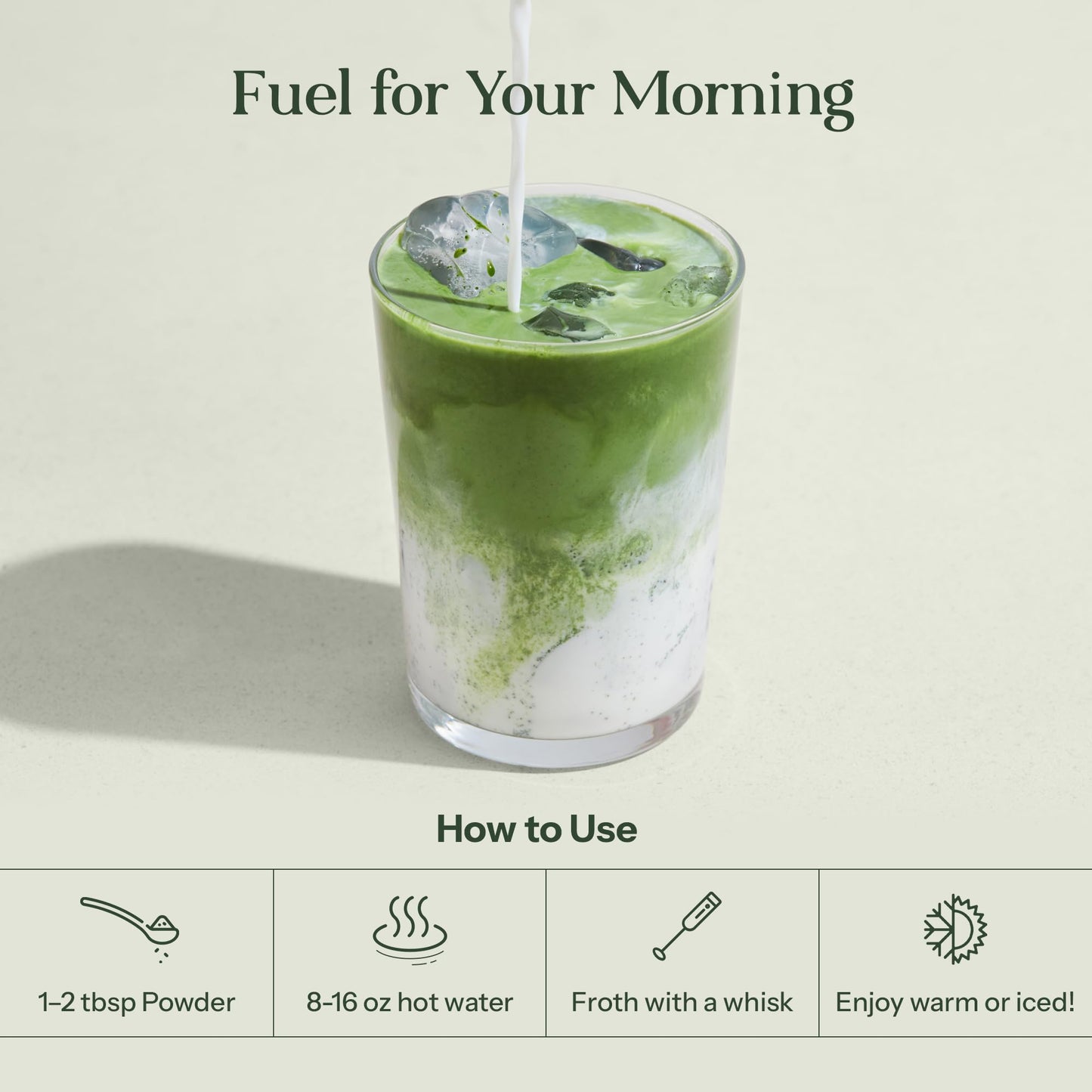 KROMA. Ceremonial Grade Matcha Powder  Gluten Free Green Tea Collagen Powder with Mushrooms  Ginger  Turmeric  L Theanine  Maca  Matcha Latte Powder  Natural Caffeine for Energy Support  60 Servings
