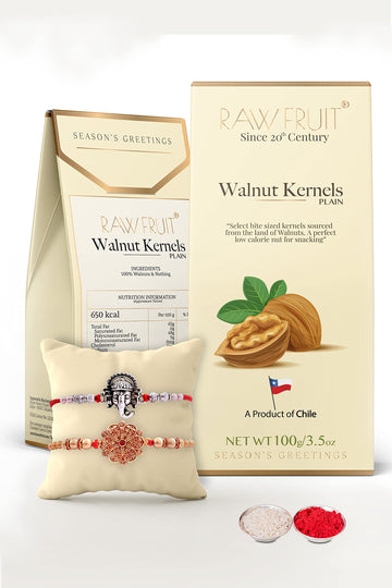 Rakhi Gift For Brother Rakhi For Brother Combo Of 2 Dry Fruit Gift Pack Premium Walnut 200Grams Rakshabandhan Gift For Brother R