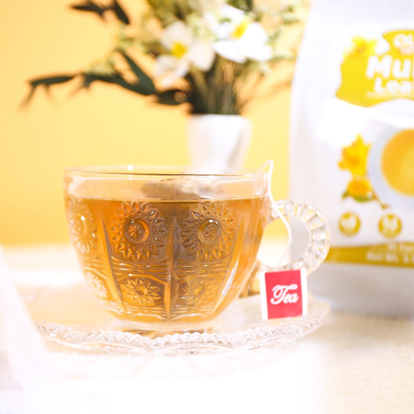 Olvvla Mullein Leaf Tea Bags - 100% Natural, Caffeine-Free, Lung Cleanse - 30 Count