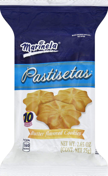 MARINELA PASTITAS FLAVORED BUTTER COOKIE 2.65 OZ - 0074323051561