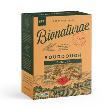 Bionaturae Sourdough Organic Fusilli Pasta - Italian Pasta Noodles  Spiral Pasta  Spiral Noodles  Fusilli Pasta Noodles  Corkscrew Pasta - 12 Ounce