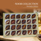 Laumiere Gourmet Fruits - Noor Collection [Ramadan Edition] - Rectangle (24 Pcs) - Halal Dried Fruits And Nuts Basket - Medjool
