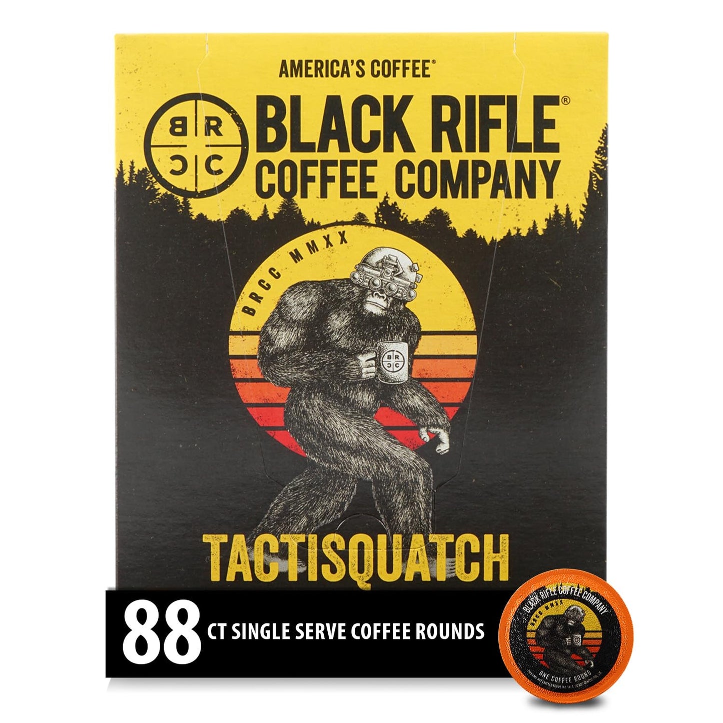 Black Rifle Coffee Company Single Serve Coffee Pods Dark Roast 88 Count