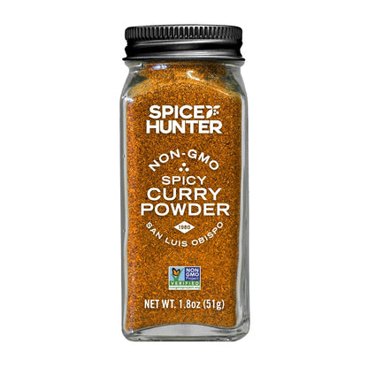 The Spice Hunter Curry, Hot, Indian, Blend, 1.8-Ounce Jar