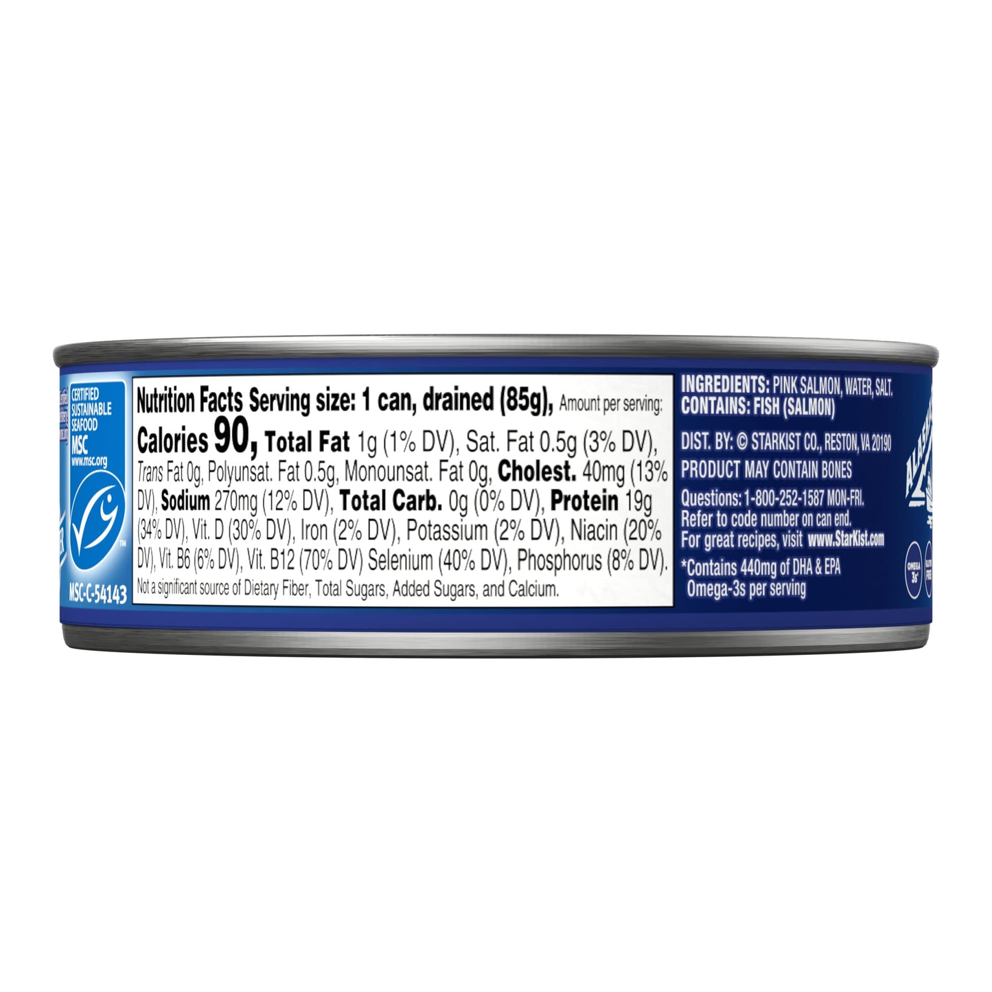 Starkist Wild Pink Salmon - Skinless, Boneless - 5 Oz Can