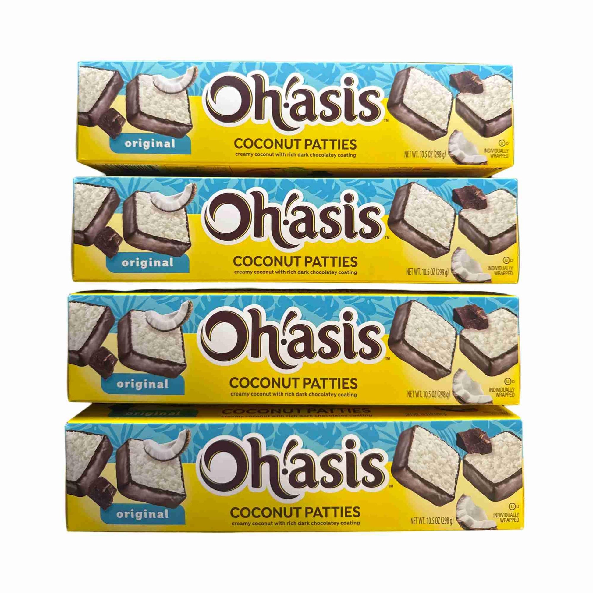 Coconut Patties Orignal 10.5 Ounce (8 Pieces Per Box)  Oh!Asis Anastasia Confections Coconut Patties  Oriflavor Blendal  10 5-Ounce - 4 Pack