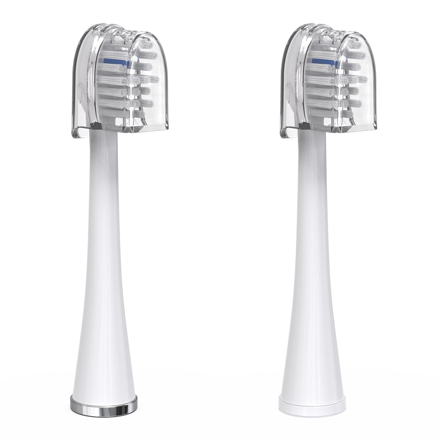 Waterpik Compact Size Replacement Brush Heads With Covers For Sonic-Fusion Flossing Toothbrush Sfrb-2Ew, 6 Count White