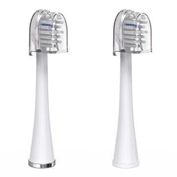 Waterpik Compact Size Replacement Brush Heads With Covers For Sonic-Fusion Flossing Toothbrush Sfrb-2Ew, 6 Count White