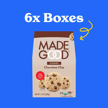 MadeGood Chocolate Chip Crunchy Cookies, 7 Ounce (6 Pouches) Organic and Gluten Free Snacks