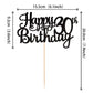 1 Pcs Happy 30Th Birthday Cake Topper Glitter Cheers To 30 Years Birthday Cake Pick 30 Fabulous Cake Decoration For Happy 30Th B
