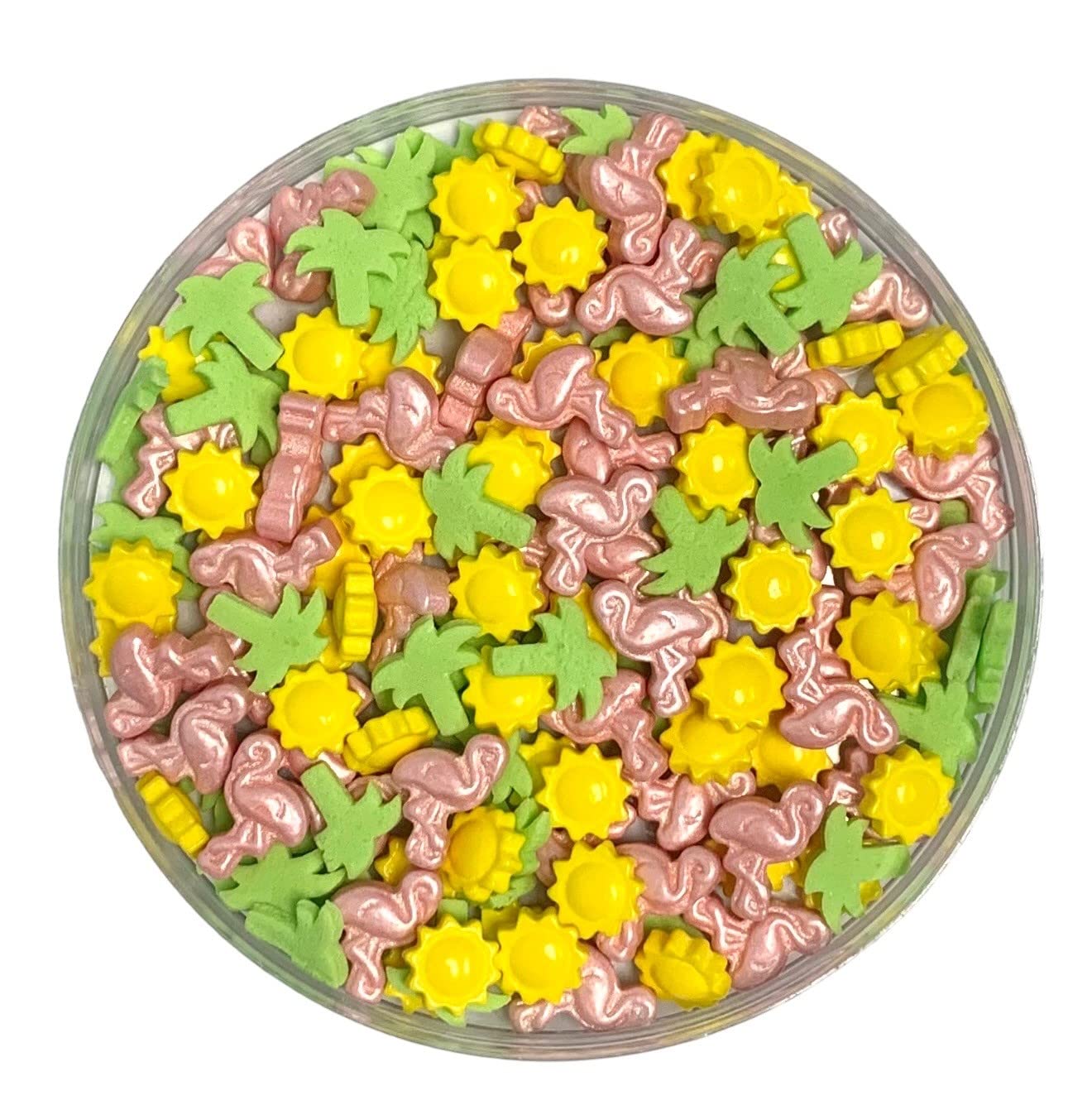 Cool Mom Sprinkles Tropical Beach Sprinkles, 4 oz., Flamingo + Palm Trees, Gluten-Free