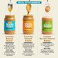 Crazy Richards 100% All-Natural Vegan Creamy & Crunchy Peanuty Butter with No Added Sugar and Non-GMO Variety Pack (16 Ounce  Pack of 4)