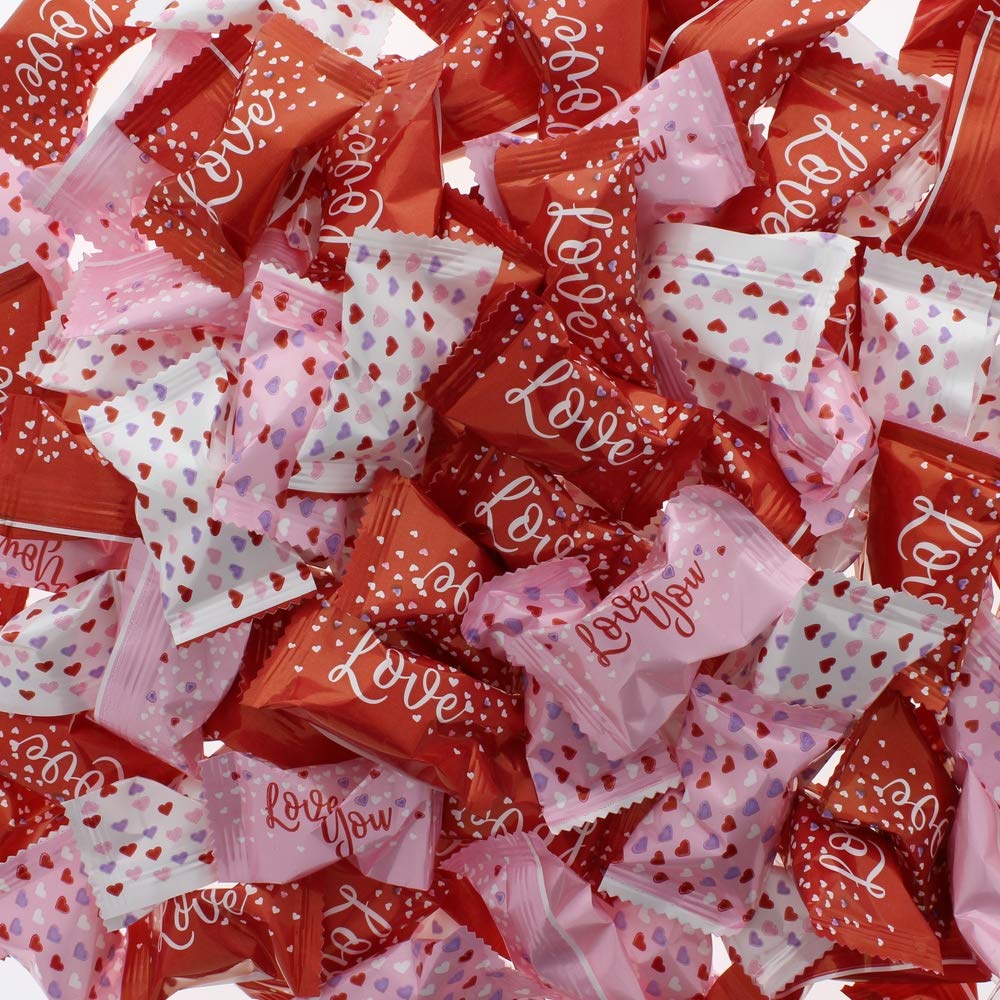 Candy Envy - Love Buttermints - 13 Oz. Bag - Approximately 100 Individually Wrapped Mints - Valentine'S Day Favors