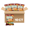 Protein Popper Chips, Gluten Free, Low Carb, High Protein Snack, Sweet Hickory BBQ, 1 oz, 10 Count