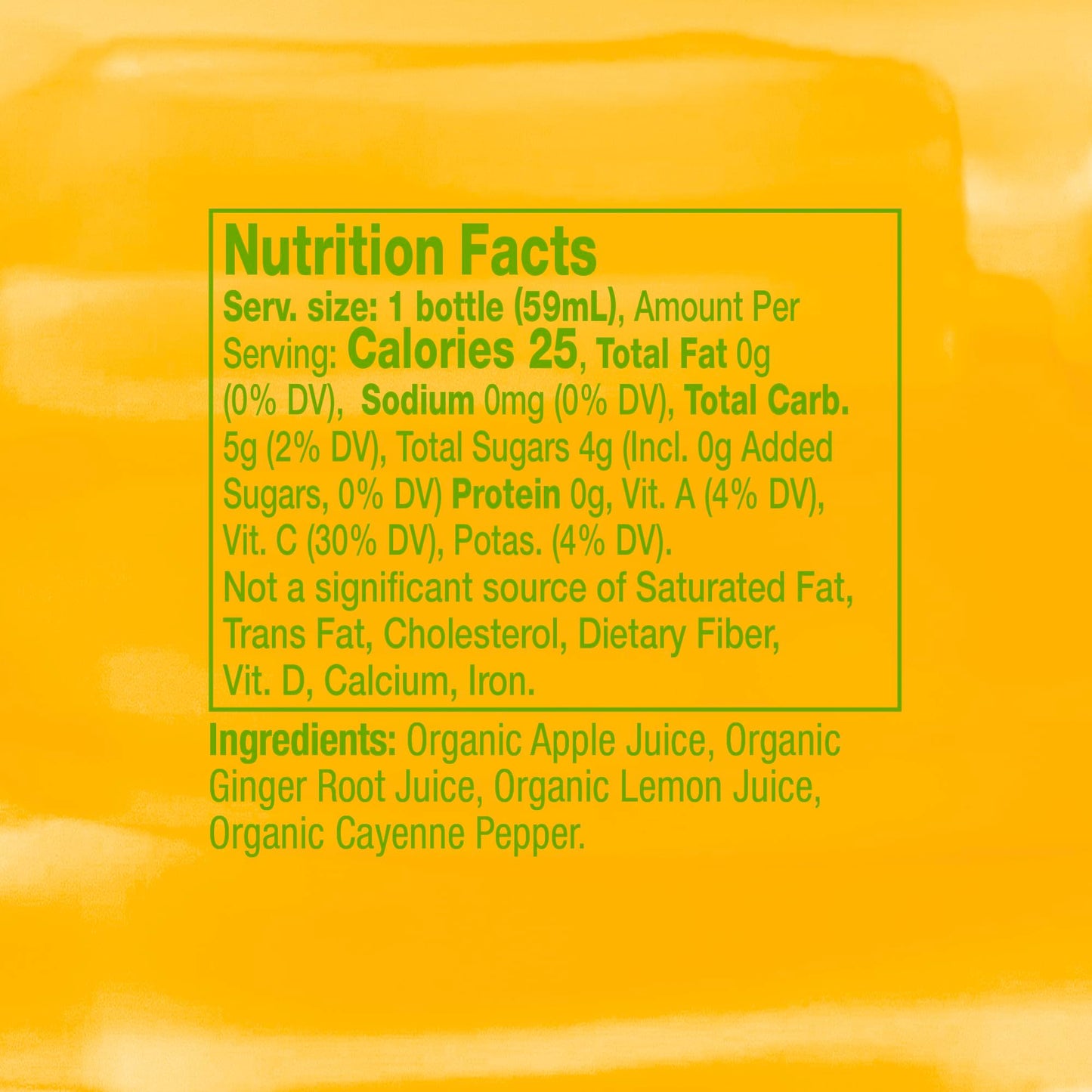 Vive Organic Immune Support Ginger Shot, Cold-Pressed Ginger Root & Organic Juice, Gluten Free, Vegan, Immunity Booster 2 Fl Oz