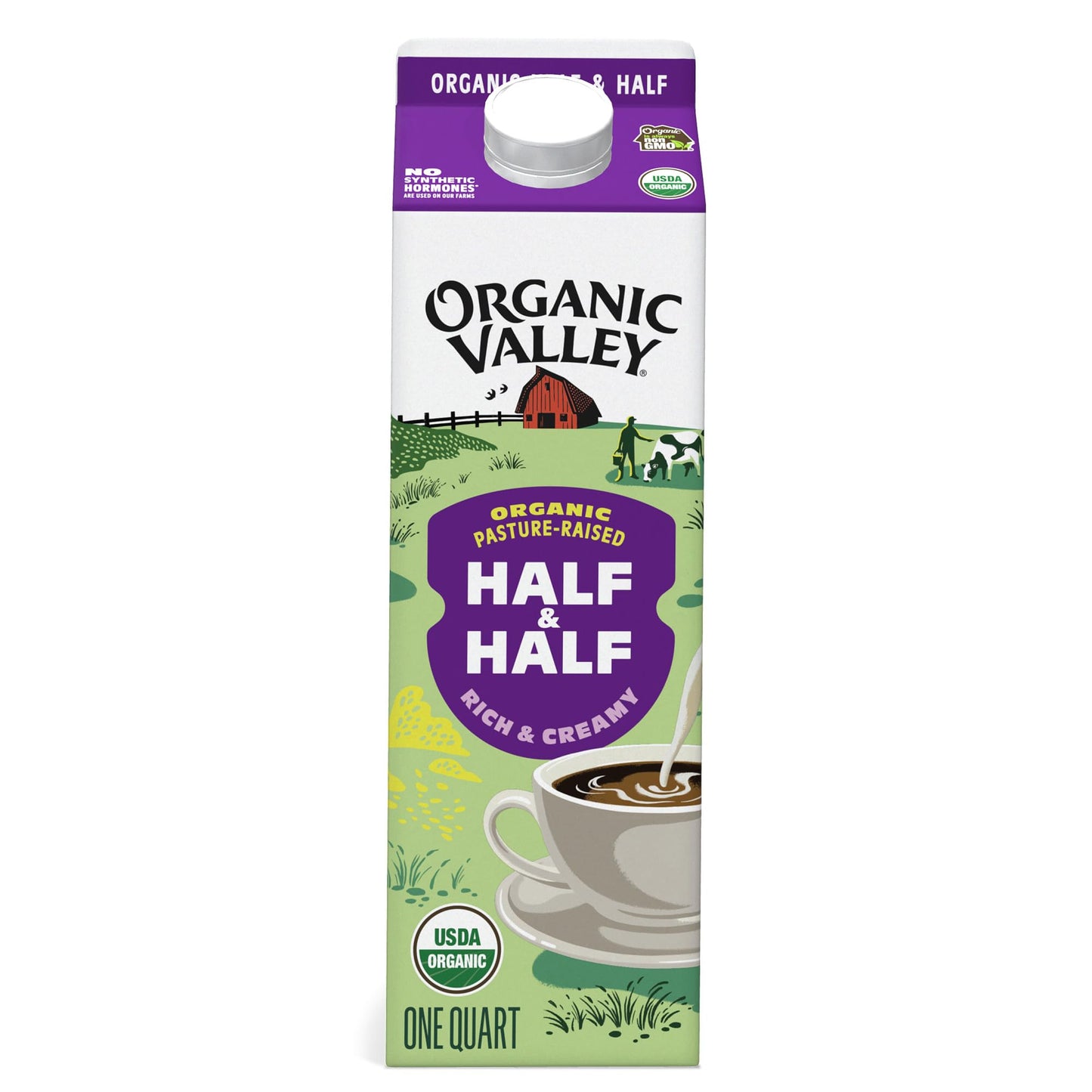 Organic Valley Ultra Pasteurized Organic half & half, 32 Fl Oz