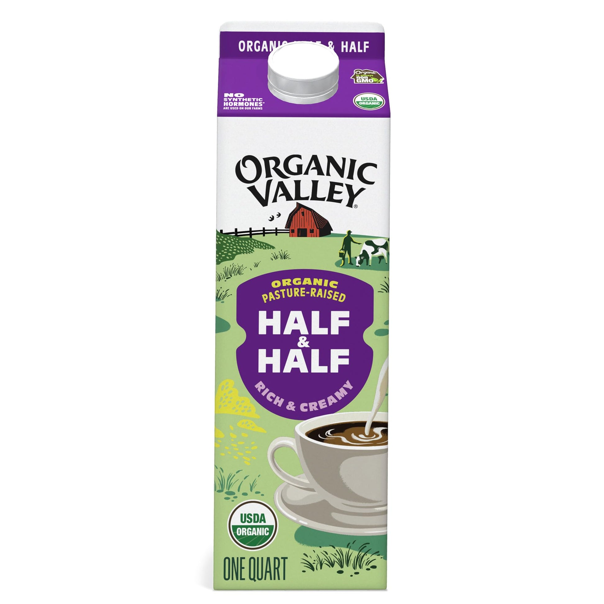 Organic Valley Ultra Pasteurized Organic half & half, 32 Fl Oz