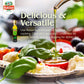 BASSO 1904 Basil Infused Extra Virgin Olive Oil, 8.5 Fl Oz (250 ml), Ideal for Cooking, Dipping, and Dressing