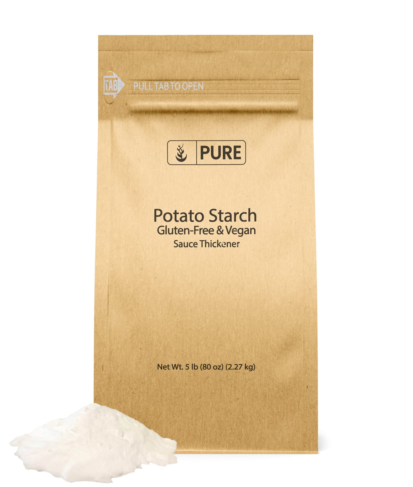 Pure Original Ingredients Potato Starch Thickener For Sauces, Soup, & Gravy (5 Pound)