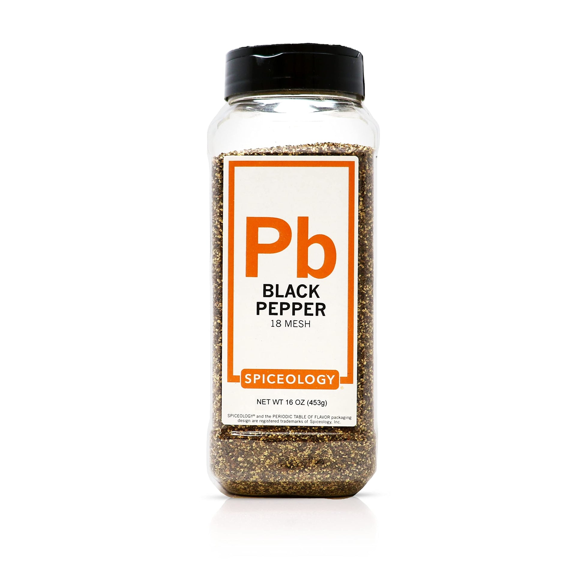Spiceology Ground Black Pepper - Semi-Coarse, 16 oz - Perfect for Beef, Pork, Chicken, Fish, Game, and Vegetables