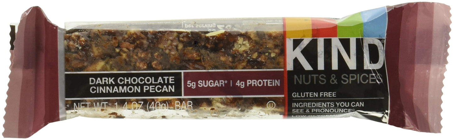 Kind Bar - Dark Chocolate Cinnamon Pecan - 1.4 Oz Bars - Pack Of 12
