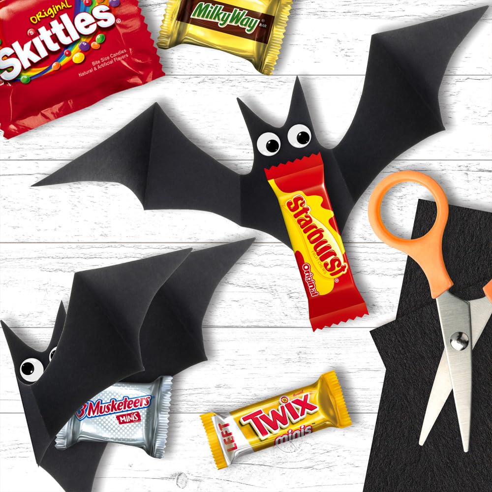 3 Musketeers, Milky Way, Twix, Starburst, & Skittles Halloween Variety Bag, 180 Pieces