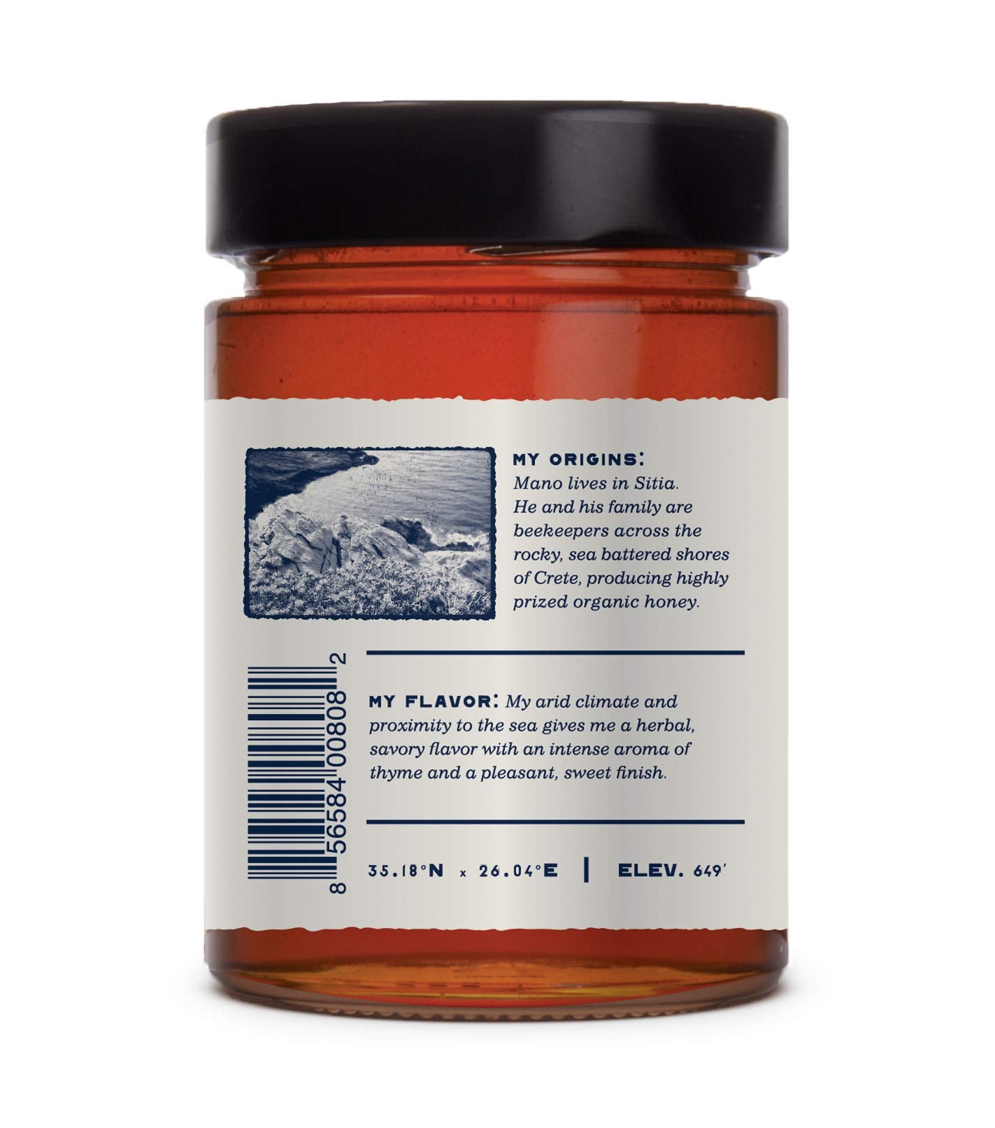 Thyme Honey By Ancient Foods - Organic Honey Raw Unfiltered Authentic Greek Honey From Greece | Organic Thyme Honey | Real Honey