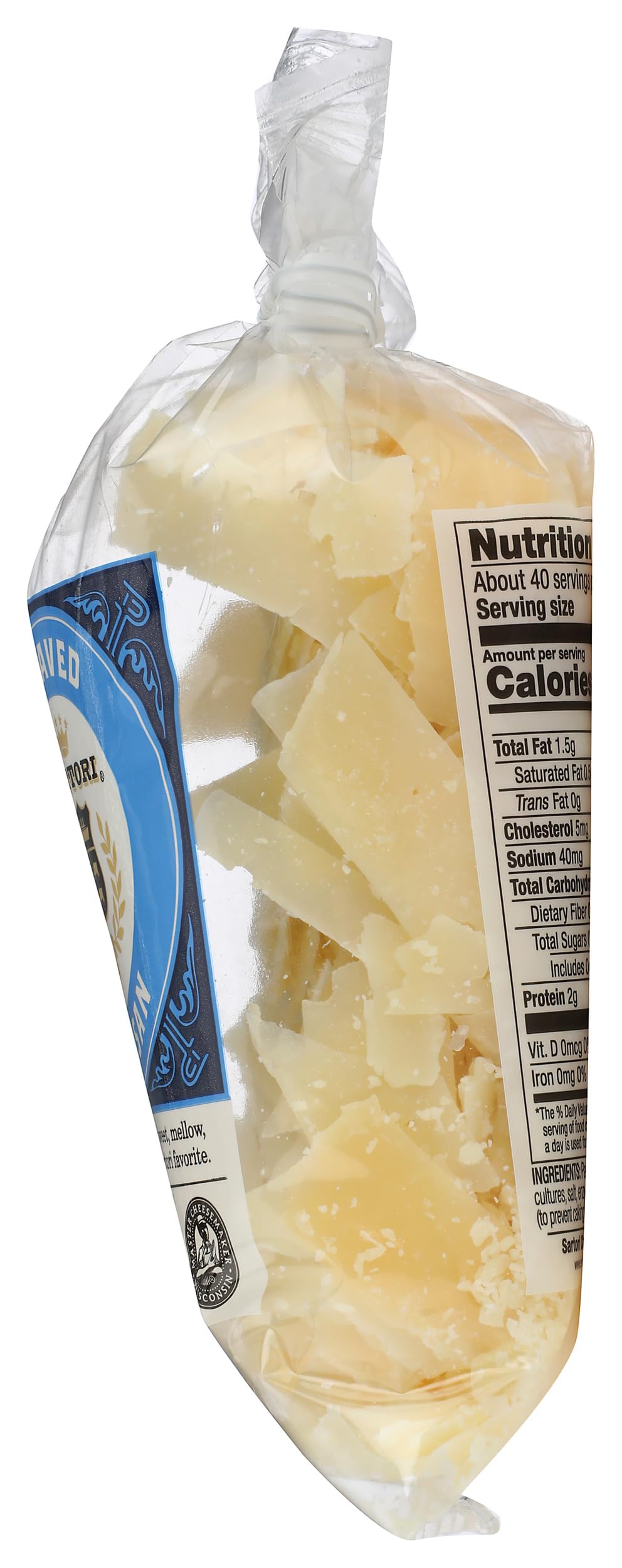 Sartori Cheese, Shaved Parmesan, 7Ounce